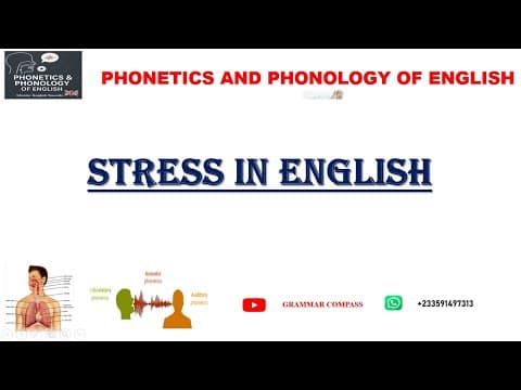 LESSON 18| STRESS IN ENGLISH