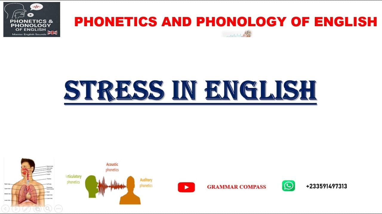 LESSON 18| STRESS IN ENGLISH