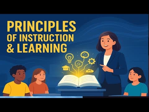 CHAPTER 5| PRINCIPLES OF INSTRUCTION AND LEARNING |FULL LECTURE |EDUCATIONAL TECHNOLOGY